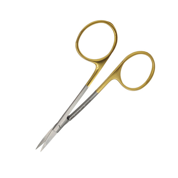 Iris saks – dobbelt kurve, halvt åben